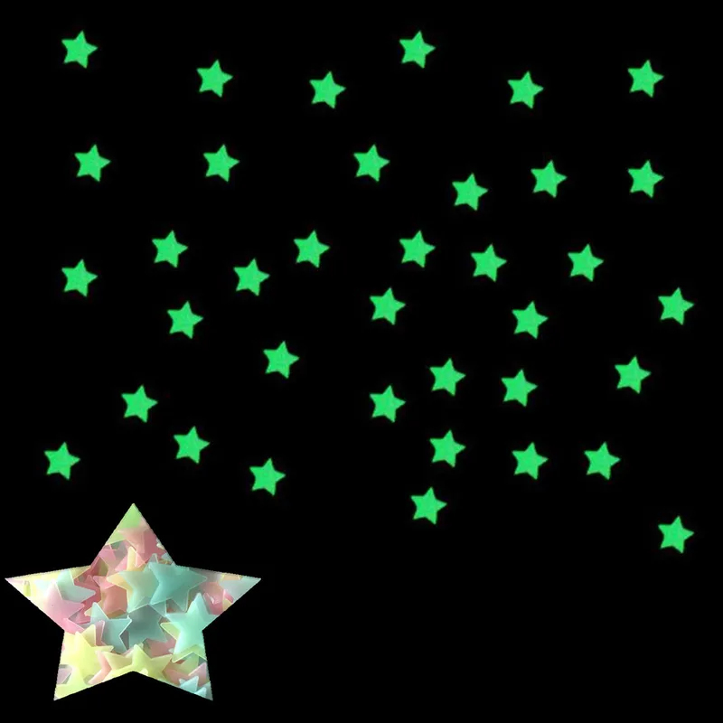 100pcs Fluorescent Glow in the - Baby Nursery Decals recension och pris
