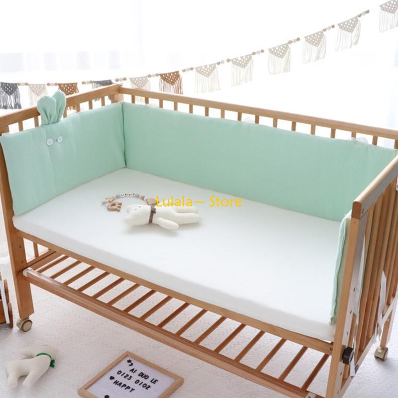 Y4QA 200x32cm Baby Cot Bumper  - Baby Nursery Cushion recension och pris