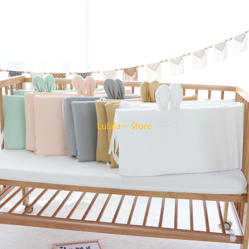 Y4QA 200x32cm Baby Cot Bumper  - Baby Nursery Cushion recension och pris